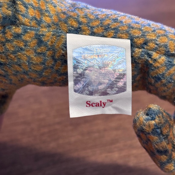 TY Beanie babies collection, Scaly, 1999. Plush Lizard - Picture 7 of 12